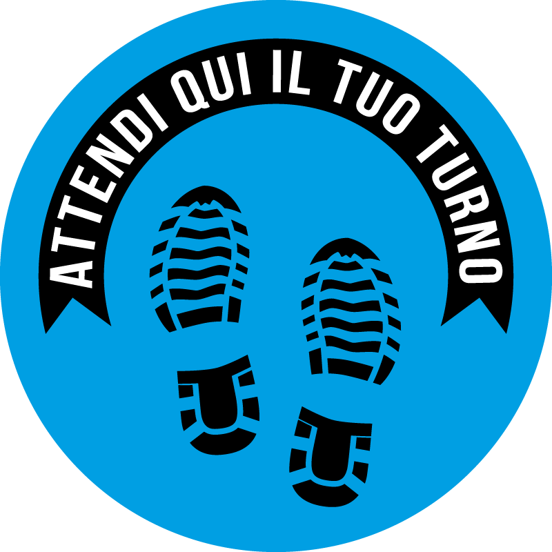 Attendi qui il tuo turno - Orme - Blu - cod. 700208