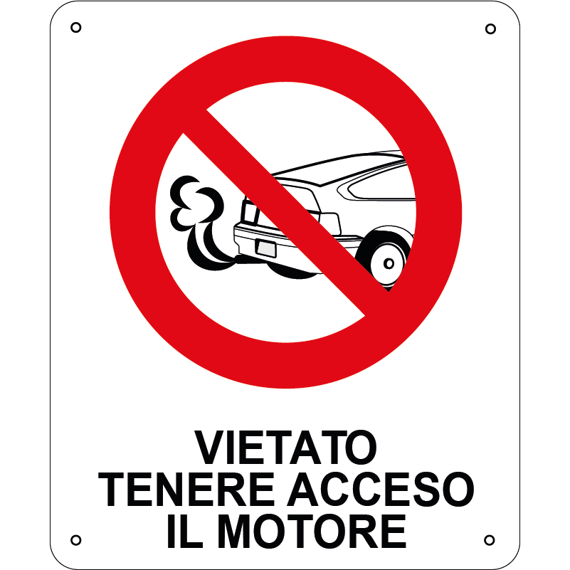 Vietato tenere acceso il motore verticale