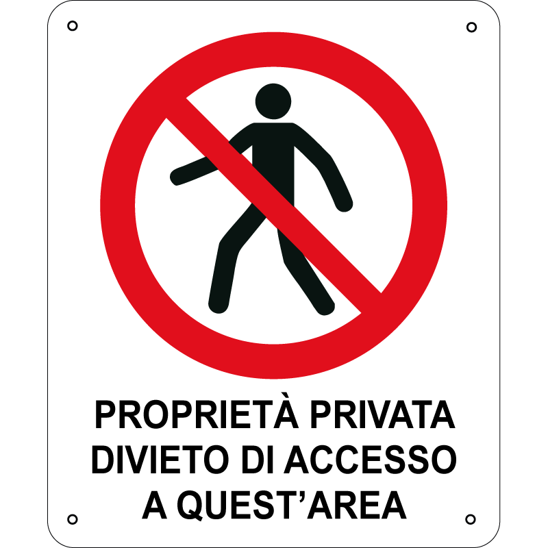 Proprietà Privata - Divieto di accesso a questa area