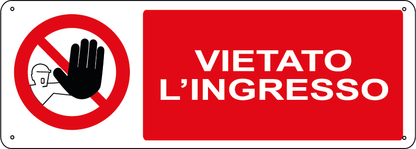 Vietato l'ingresso orizzontale