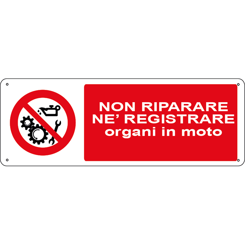 Non riparare ne registrare organi in moto orizzontale
