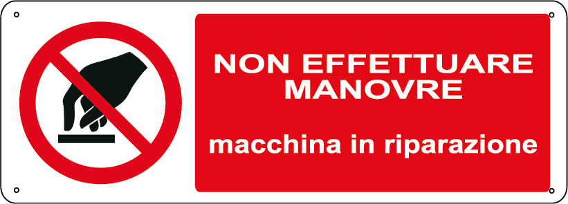 Non effettuare manovre macchina in riparazione orizzontale