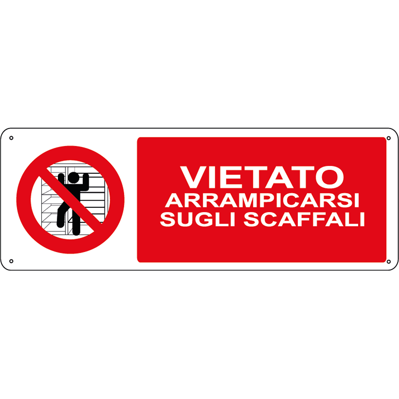 Vietato arrampicarsi sugli scaffali orizzontale
