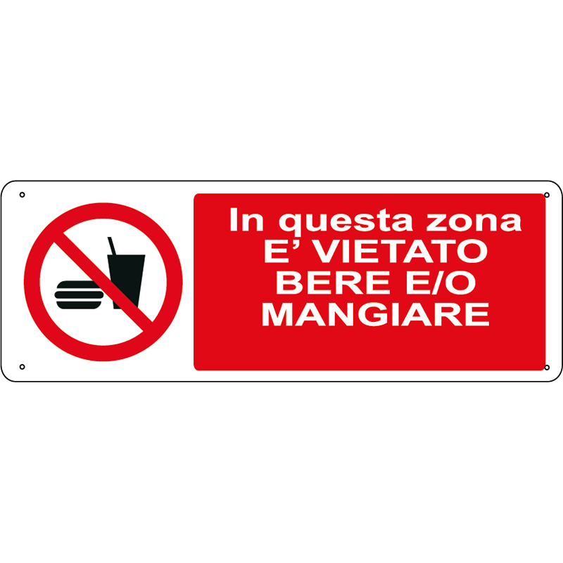 In questa zona è vietato bere e/o mangiare orizzontale