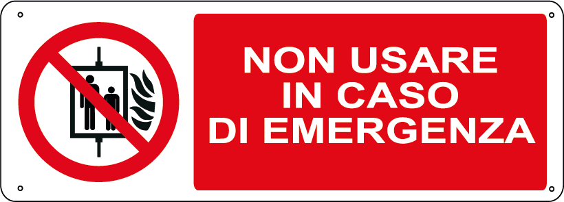 Non usare in caso di emergenza orizzontale