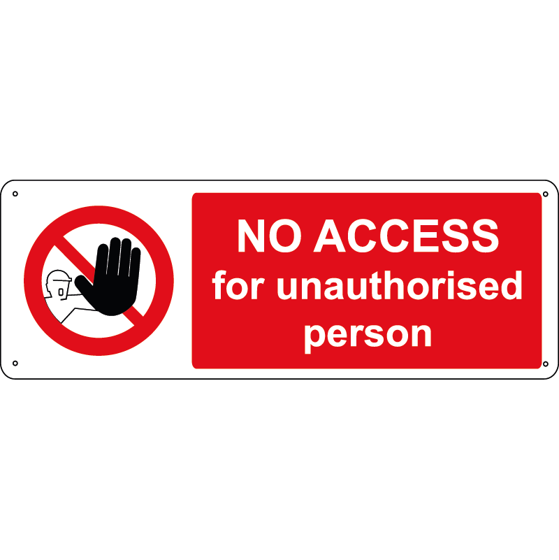 No access for unautorised persons