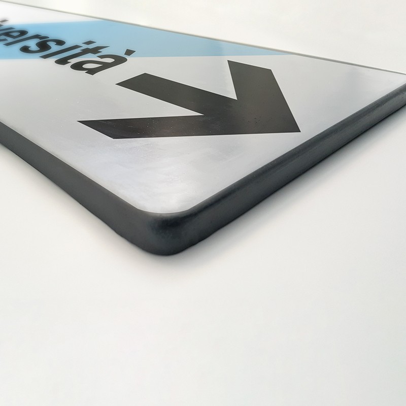 Cartello Pubblicitario 80x27 personalizzato lamiera scatolata