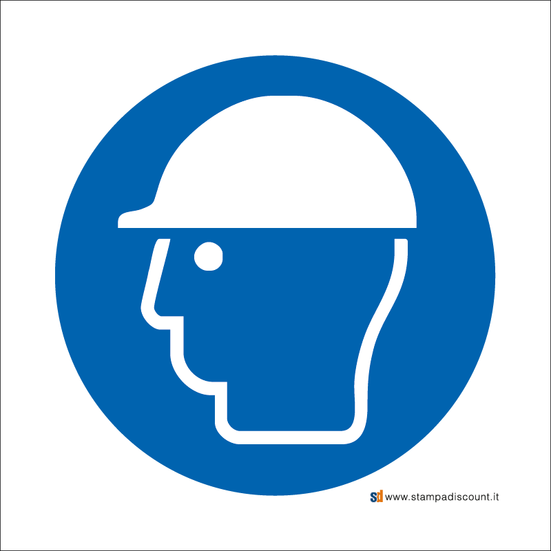 Obbligatorio indossare il casco di protezione - Bordo Macchina