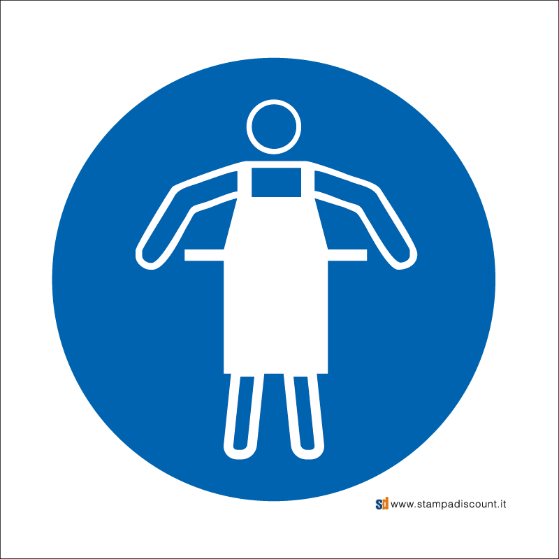 Obbligatorio indossare il grembiule protettivo - Bordo Macchina