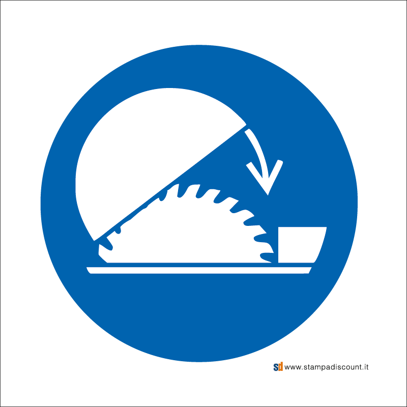 Obbligatorio usare il riparo regolabile della sega - Bordo Macchina