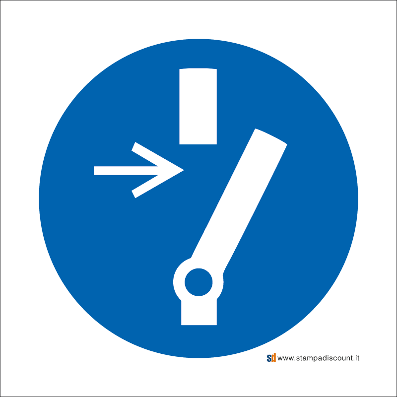 Obbligatorio disconnettere il macchinario prima di effettuare manutenzioni o riparazioni - Bordo Macchina