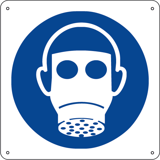 Obbligatorio indossare il respiratore quadrato