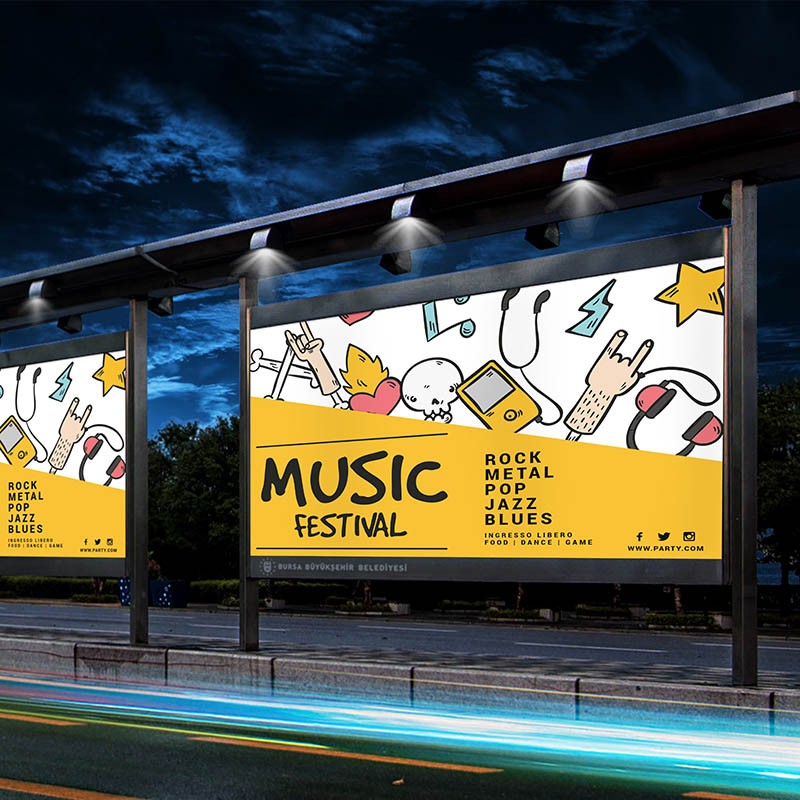 manifesto per affissione blue back 3x2