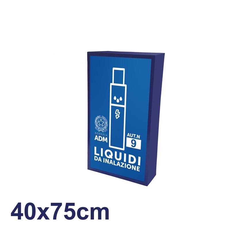 Insegna per Tabacchino 40x75 cm - ADM - LIQUIDI DA INALAZIONE