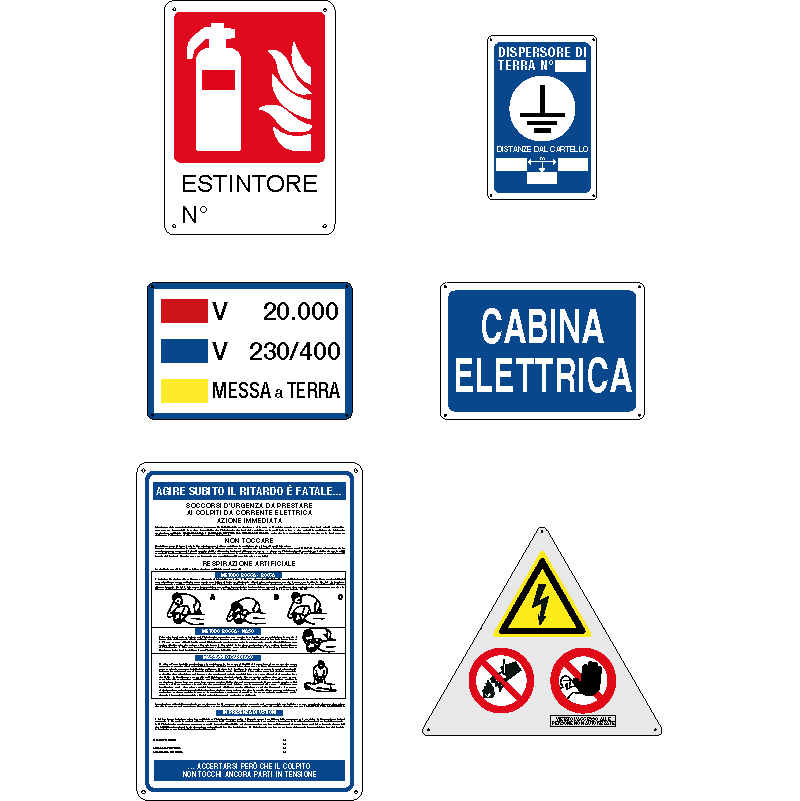 Kit per cabina V20.000 6 pezzi
