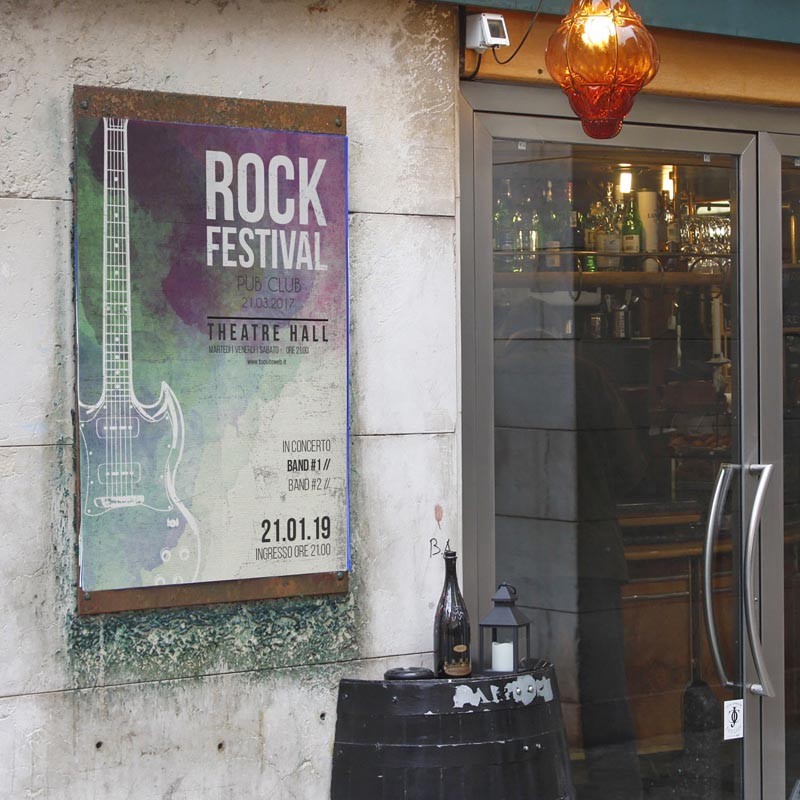 manifesto per affissione blue back 70x100