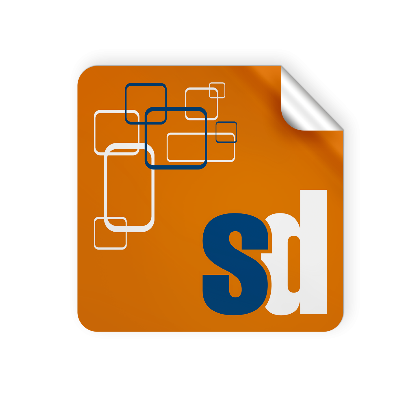 Etichette Chiudi Busta Quadrate