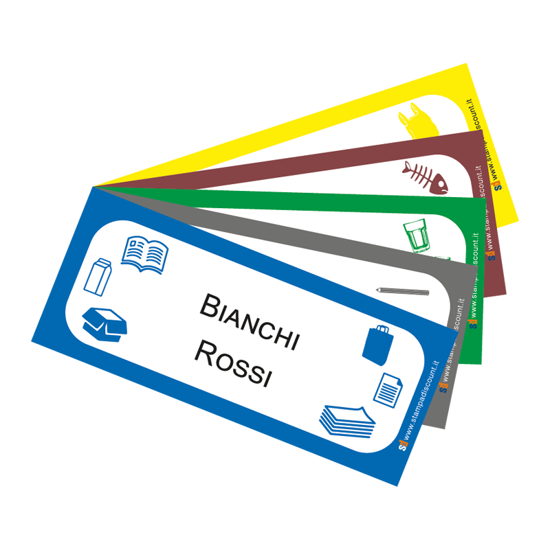 Kit Adesivi Raccolta Differenziata