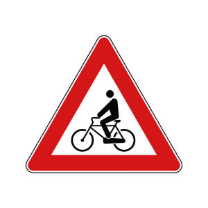 00000014 - Segnale di pericolo - Attraversamento ciclabile - Figura 14