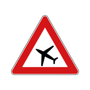 00000032 - Segnale di pericolo - Aeromobili - Figura 32