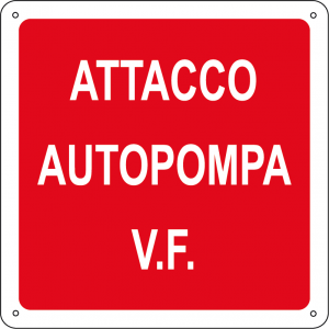 Attacco autopompa V.F. quadrato