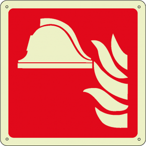 Attrezzature antincendio quadrato luminescente