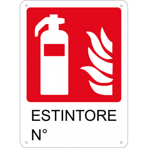 Estintore n.° verticale