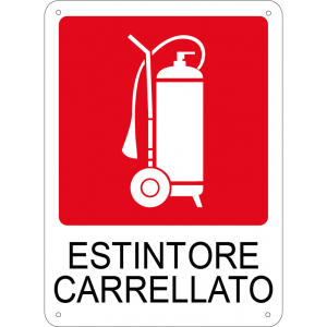 Estintore carrellato verticale