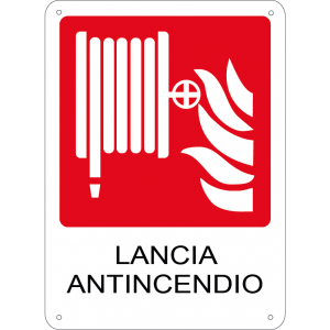 Lancia antincendio verticale