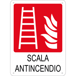 Scala antincendio verticale