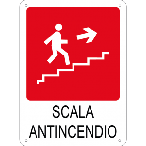 Scala antincendio verticale