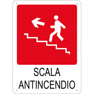 Scala antincendio verticale