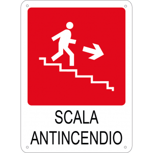 Scala antincendio verticale