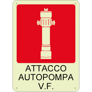 Attacco autopompa v.f. luminescente