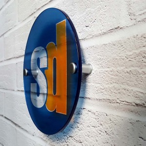 Targa in Plexiglass Rotonda - Stampa Trasparente