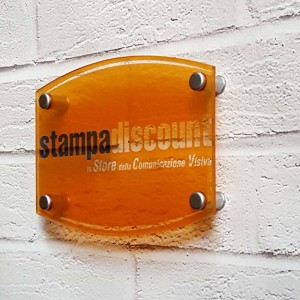 Targa in Plexiglass Elegant - Stampa Trasparente