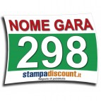 Pettorali Gara in PVC Adesivo