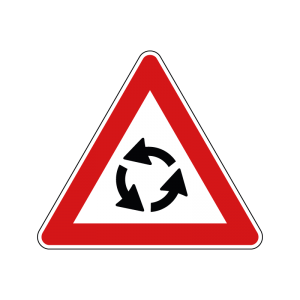 00000027 - Segnale di pericolo - Circolazione rotatoria - Figura 27