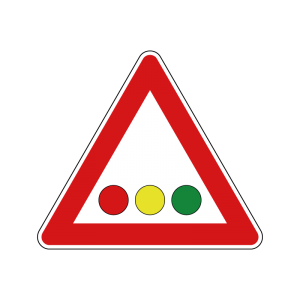 00000031b - Segnale di pericolo - Semaforo con dischi in orizzontale - Figura 31b