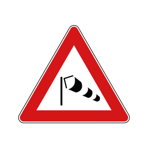 00000033 - Segnale di pericolo - Forte vento laterale - Figura 33