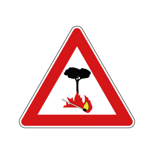 00000034 - Segnale di pericolo - Pericolo di incendio - Figura 34