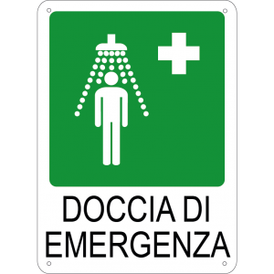 Doccia di emergenza verticale