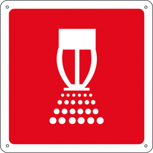 Sprinkler antincendio quadrato