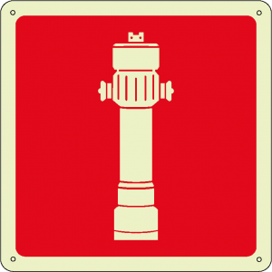 Idrante soprasuolo quadrato luminescente