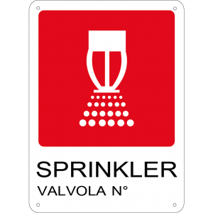 Sprinkler valvola n.° verticale