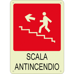 Scala antincendio luminescente