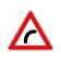 00000004 - Segnale di pericolo - Curva pericolosa a destra - Figura 4
