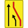 Segnale Per Cantieri Mobili - Segnale di corsia chiusa (chiusura di corsia di destra) - Figura 411A - Cod. 000411Asx