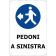 Pedoni a sinistra