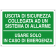 Uscita di sicurezza collegata ad un sistema di allarme - Usare solo in caso di emergenza